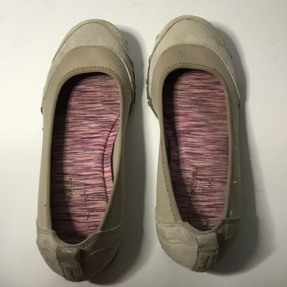 Skechers Women’s Memory Foam Relaxed Fit Flats Leather/Textile Upper Size 8 - Picture 7 of 8